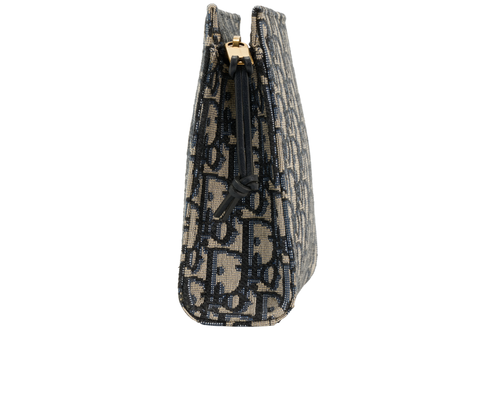 Christian Dior Oblique Pouch, &pound;450, Accessories, Blue, Canvas, Side view